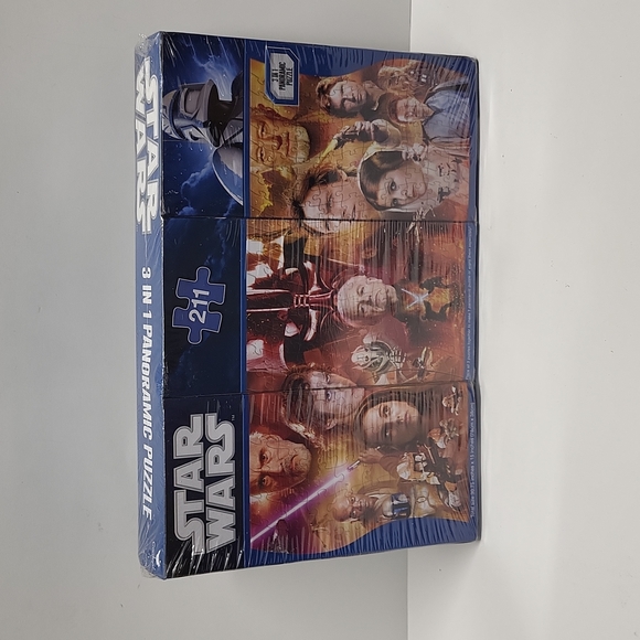 STAR WARS SET #211 ( 3 IN 1 PANORAMIC PUZZLE ) Cardinal - BRAND NEW!